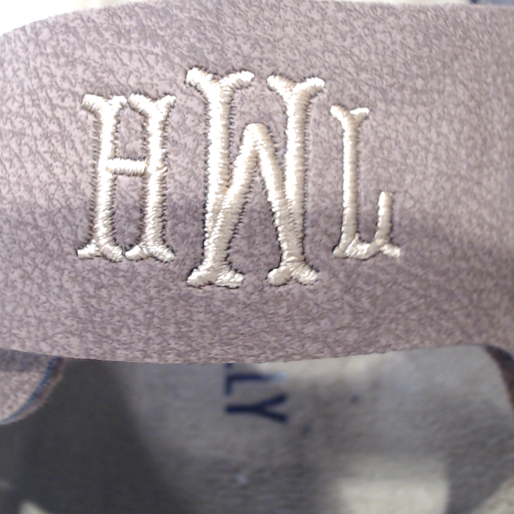 BLOOPER SHOES: Monogrammed Double Strap Sandals