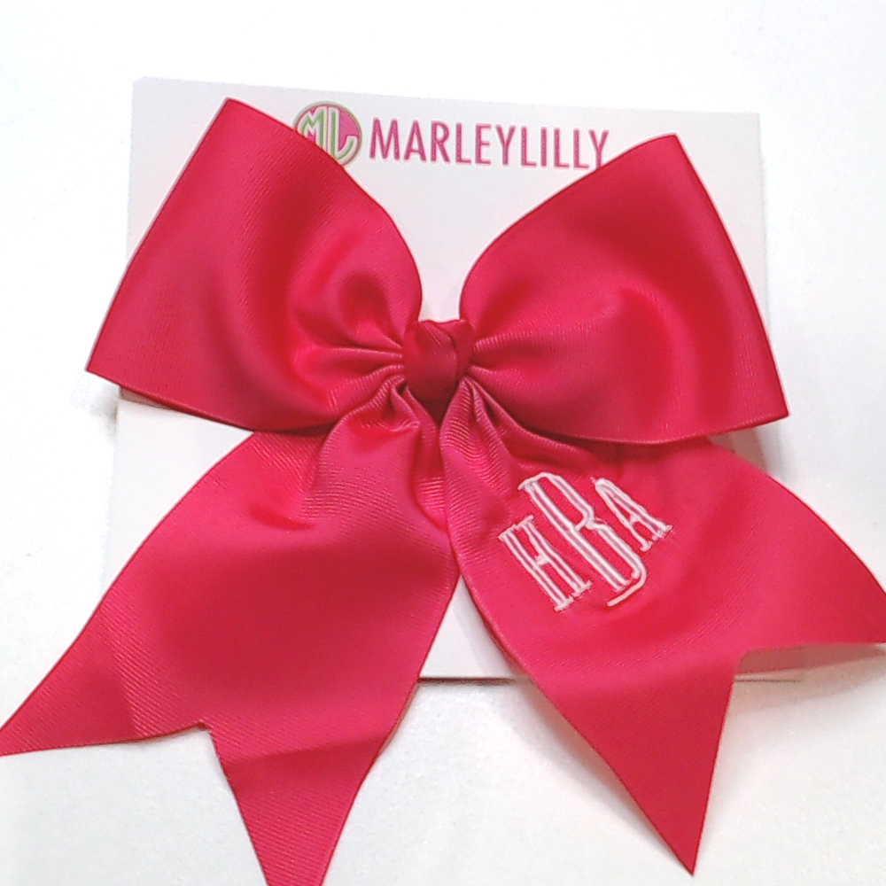 BLOOPER KIDS Monogrammed Girls Hair Bow
