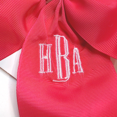 BLOOPER KIDS Monogrammed Girls Hair Bow