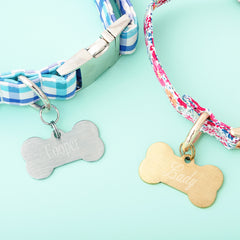 duo dog tag in gold and silver