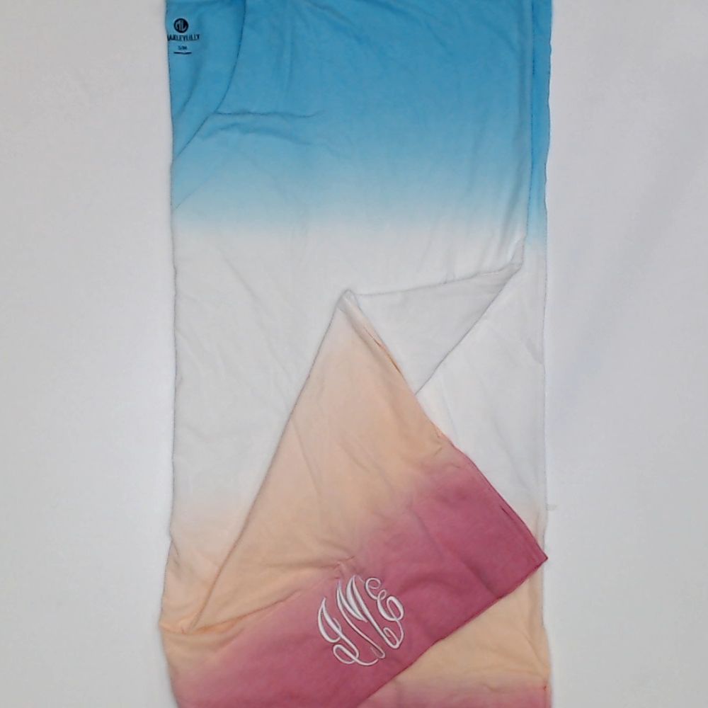 BLOOPER SWIM: Monogrammed Dip Dye Cover Up
