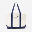 Kappa Alpha Theta Tote Bag | Ivory/Navy