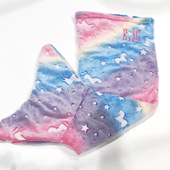 BLOOPER KIDS: Monogrammed Mermaid Tail Blanket