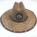 BLOOPER ACCESSORY: Monogrammed Straw Hat