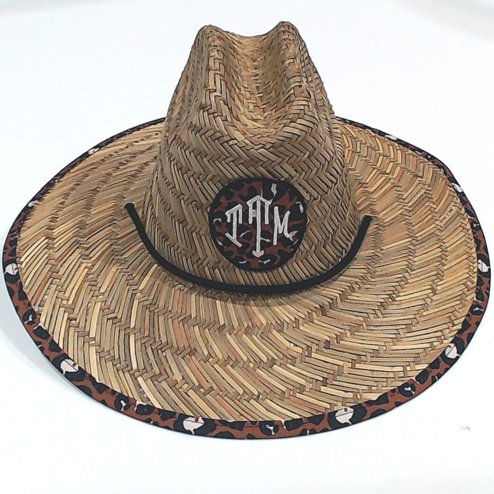 BLOOPER ACCESSORY: Monogrammed Straw Hat