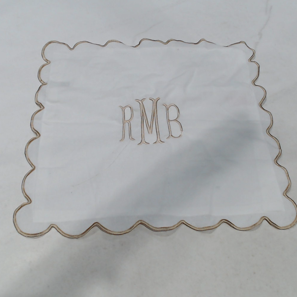 BLOOPER ACCESSORY: Monogrammed Scalloped Pillow Sham