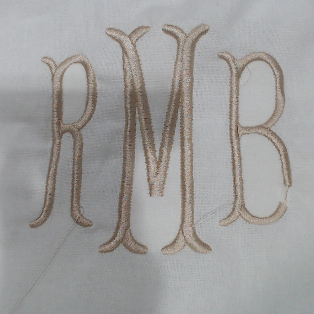 BLOOPER ACCESSORY: Monogrammed Scalloped Pillow Sham