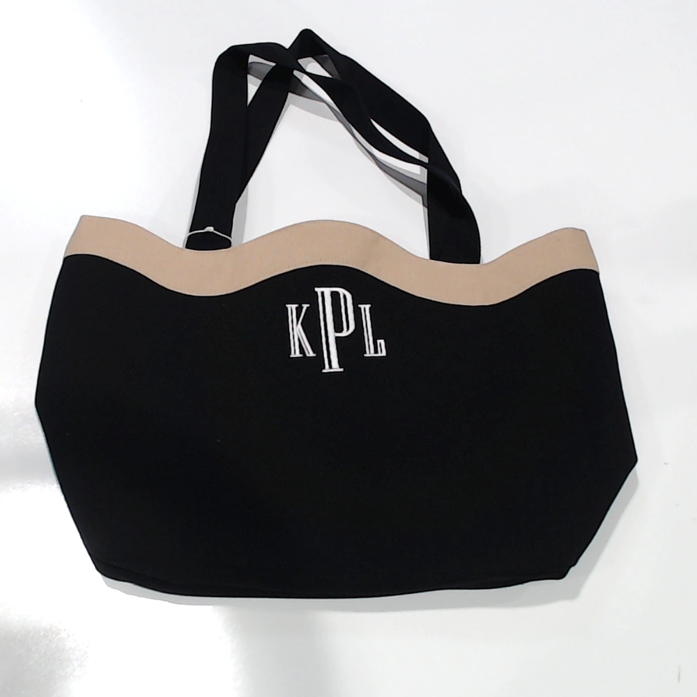 BLOOPER BAG: Monogrammed Wavy Top Tote