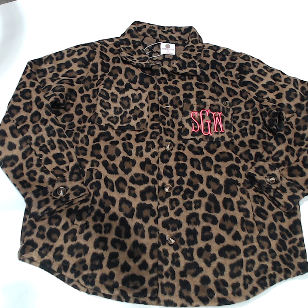 BLOOPER CLOTHING: Monogrammed Shacket