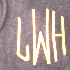 BLOOPER CLOTHING: Monogrammed Knit Sweater Jacket