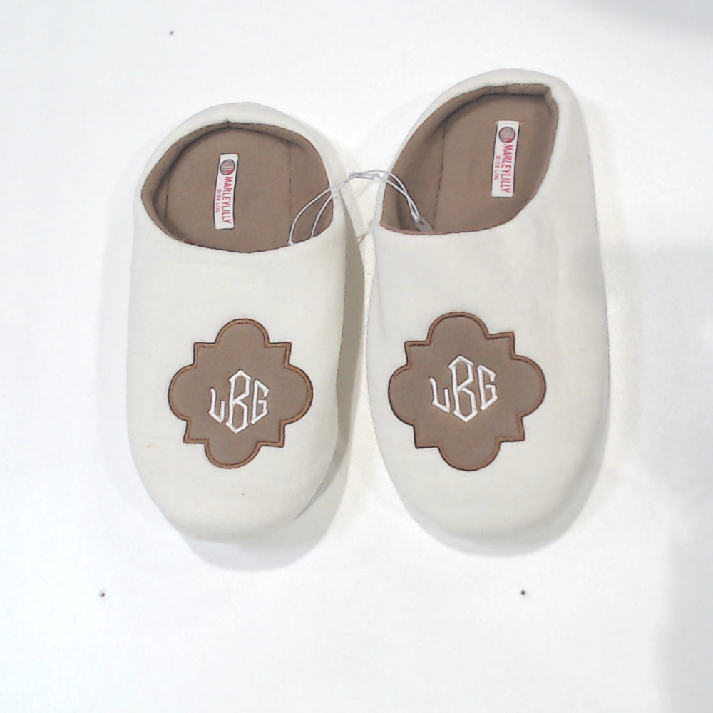 BLOOPER SHOES: Monogrammed Slippers