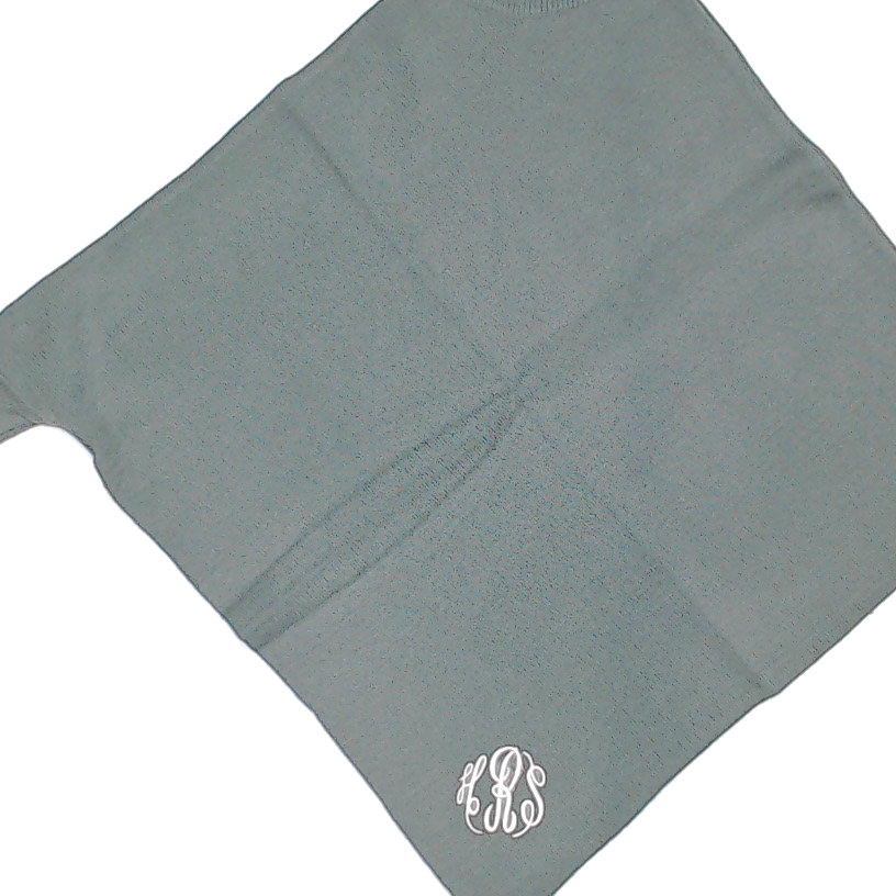 BLOOPER CLOTHING: Monogrammed Sweater Poncho