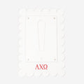 alpha chi omega scalloped picture frame