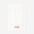 Alpha Chi Omega Scalloped Picture Frame | Clear