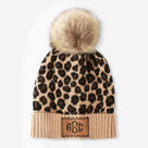 Monogrammed Beanie | Leopard Print