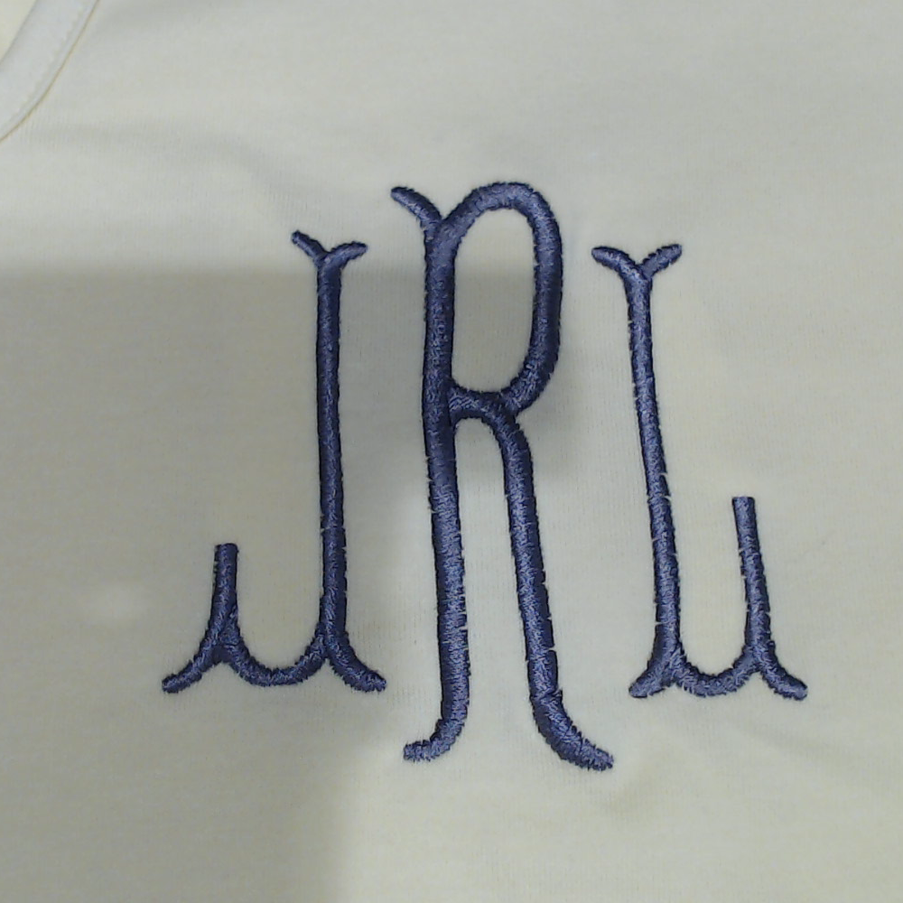 BLOOPER CLOTHING: Monogrammed Flutter Sleeve Top