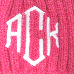 BLOOPER KIDS: Monogrammed Pom Pom Beanie