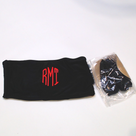BLOOPER SWIM: Monogrammed Bandeau Top