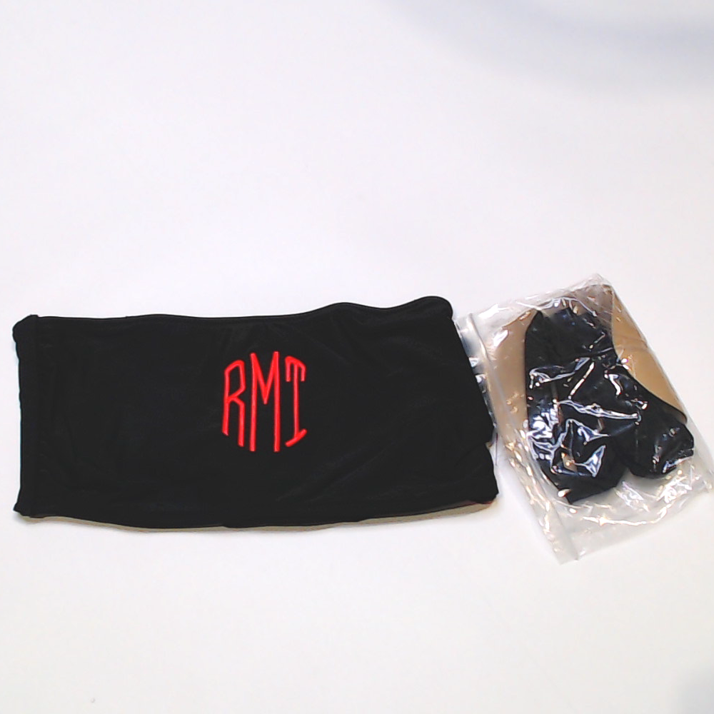 BLOOPER SWIM: Monogrammed Bandeau Top