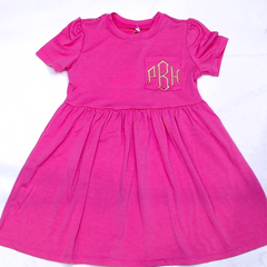 BLOOPER KIDS: Monogrammed Kids T-Shirt Dress