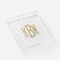Monogrammed Scallop Acrylic Valet Tray 2026