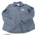 BLOOPER KIDS: Monogrammed Kids Button Down Tunic