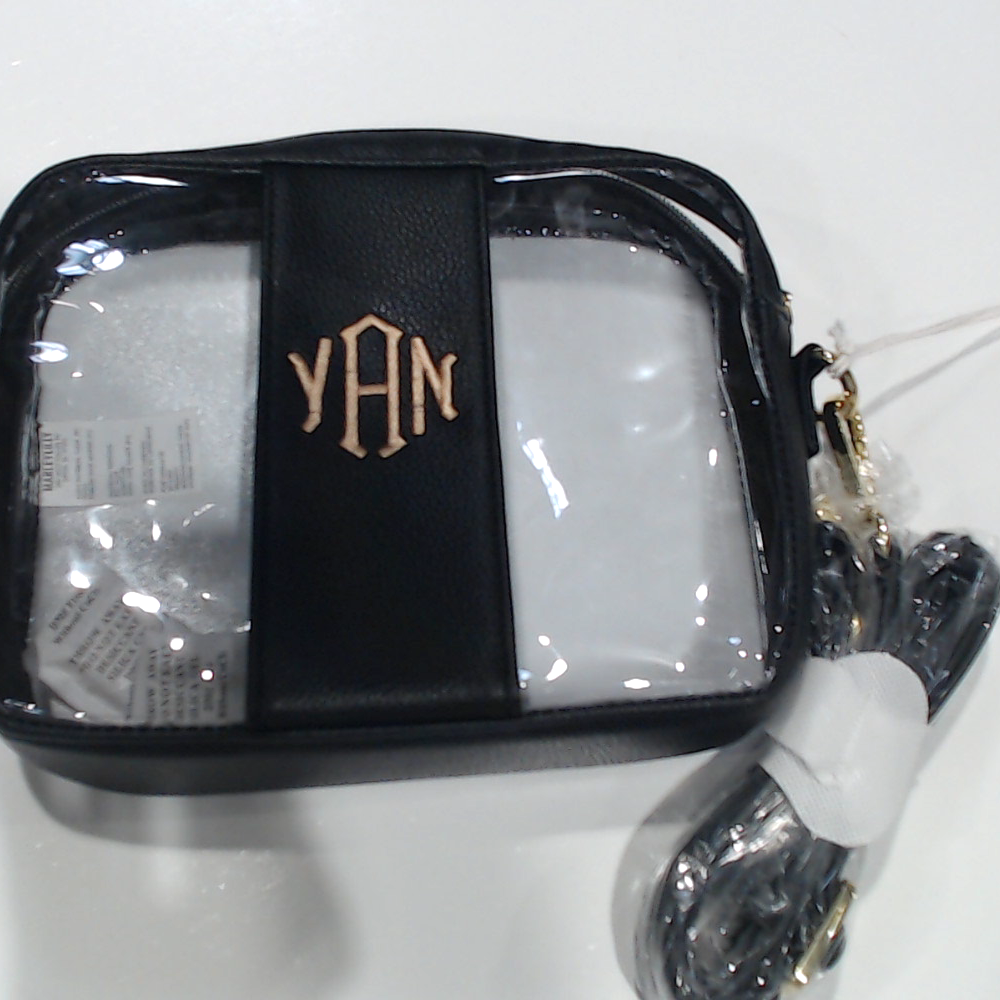 BLOOPER BAG: Monogrammed Clear Stadium Crossbody Bag