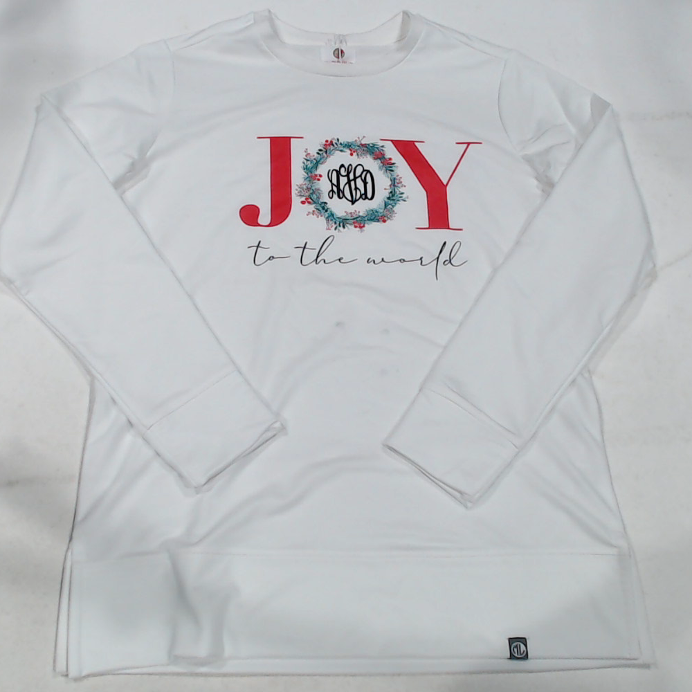 BLOOPER CLOTHING: Personalized Joy to the World Crewneck Sweatshirt