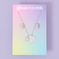 Monogrammed Girls Snowflake Jewelry Set | Pierced Earrings