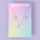Monogrammed Girls Snowflake Jewelry Set | Pierced Earrings