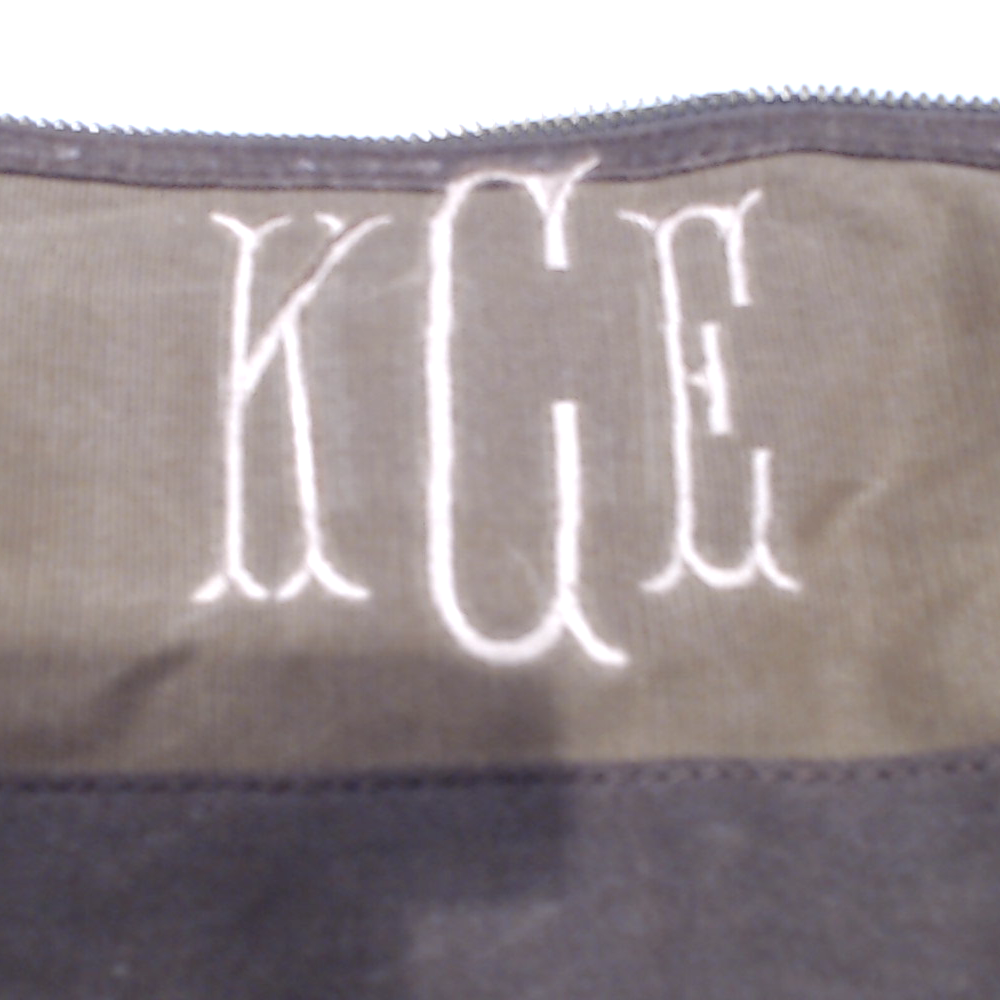 BLOOPER BAG: Personalized Waxed Canvas Dopp Kit