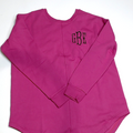 BLOOPER CLOTHING: Monogrammed Open Back Sweatshirt