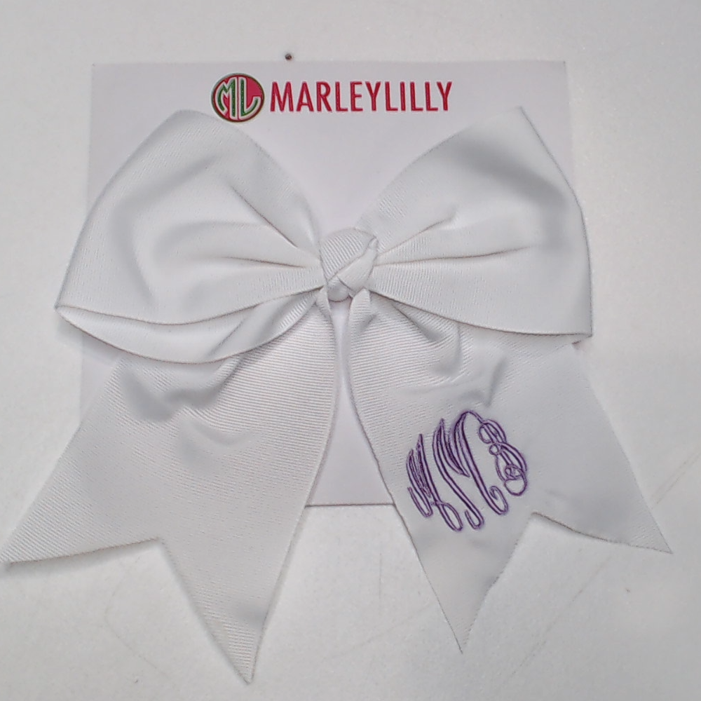 BLOOPER KIDS: Monogrammed Girls Hair Bow