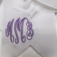 BLOOPER KIDS: Monogrammed Girls Hair Bow