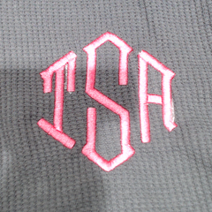 BLOOPER CLOTHING: Monogrammed Lightweight Waffle Quarter Zip Pullover