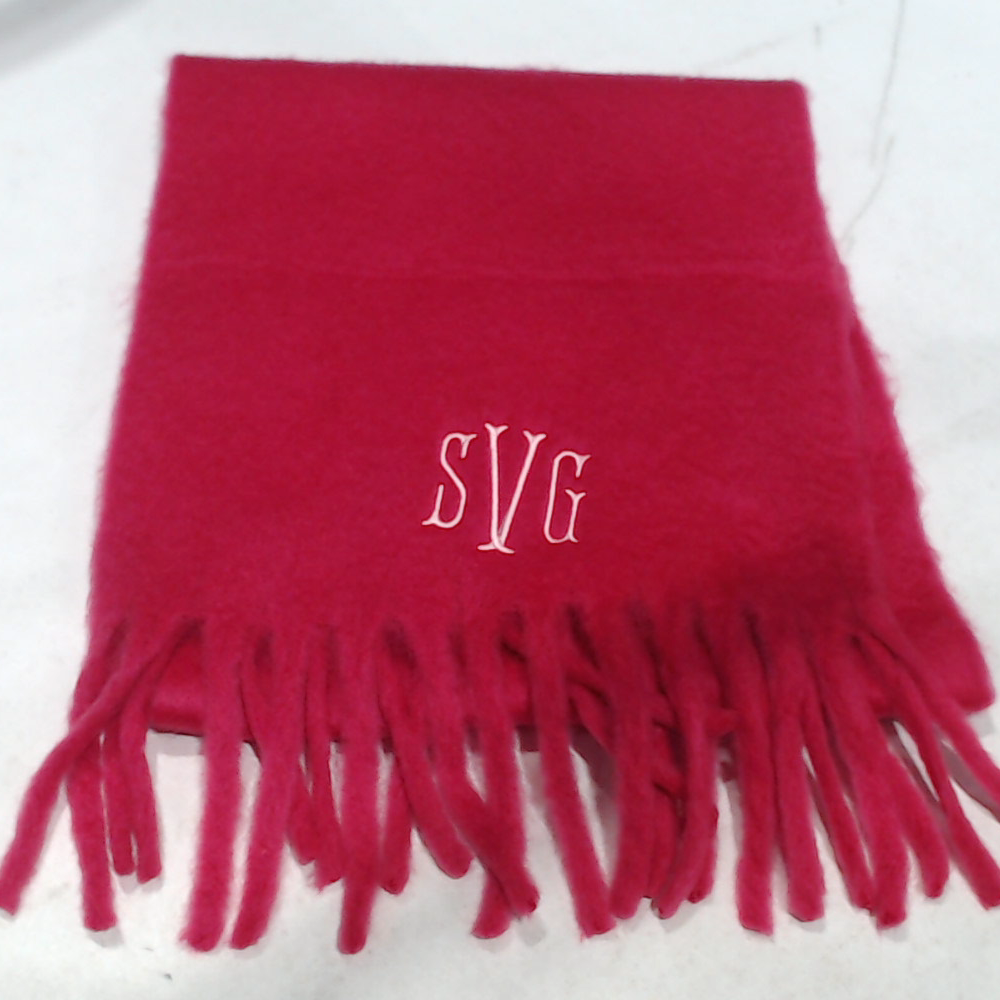 BLOOPER ACCESSORY: Monogrammed Oversized Scarf