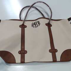 BLOOPER BAG: Monogrammed Vintage Weekender