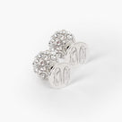 Monogrammed Stud Earring Set | Silver Tone