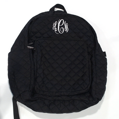 BLOOPER BAG: Monogrammed Quilted Laptop Backpack