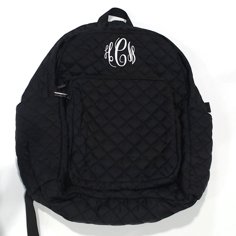 BLOOPER BAG: Monogrammed Quilted Laptop Backpack
