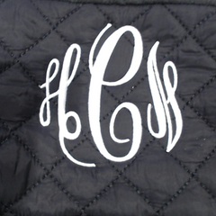 BLOOPER BAG: Monogrammed Quilted Laptop Backpack