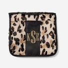 Monogrammed Packable Hanging Travel Case | Classic Cheetah