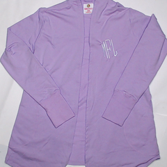 BLOOPER CLOTHING: Monogrammed Sweatshirt Cardigan