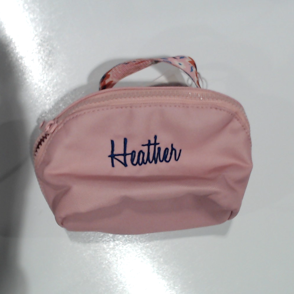 BLOOPER BAG: Monogrammed Makeup Bag