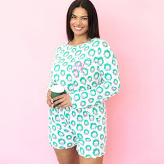 elegant evergreen lettuce edge sleep set  on julia ann