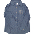 BLOOPER KIDS: Monogrammed Kids Button Down Tunic