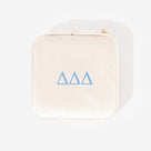Delta Delta Delta Velvet Travel Jewelry Case | Ivory