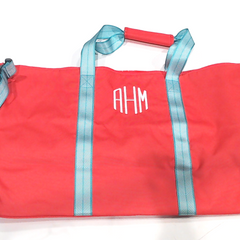BLOOPER BAG: Monogrammed Weekend Bag