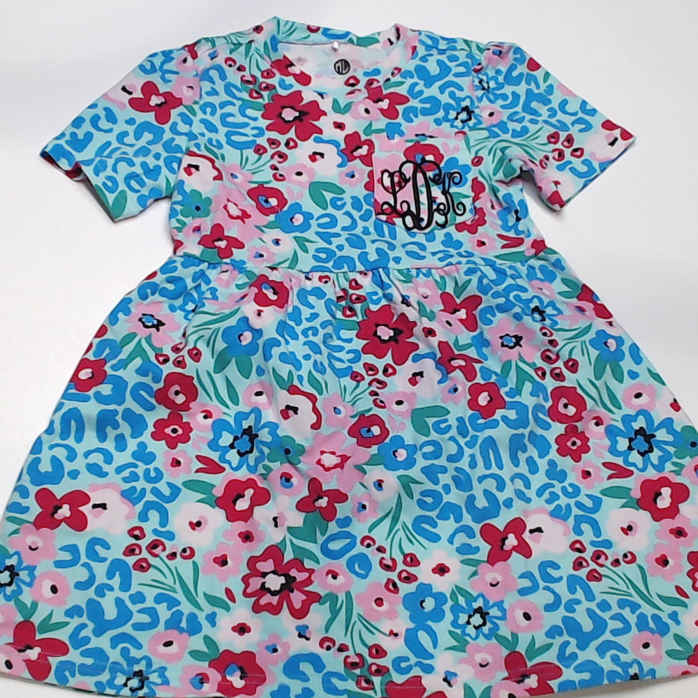 BLOOPER KIDS: Monogrammed Kids T-Shirt Dress
