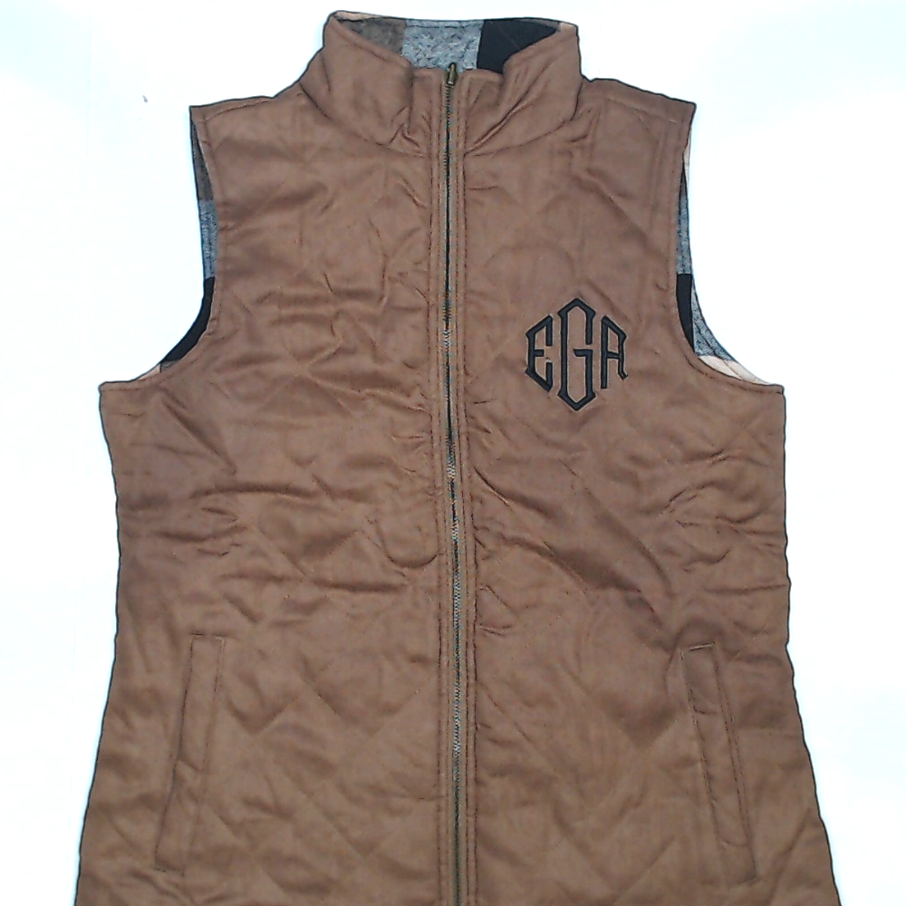 BLOOPER CLOTHING: Monogrammed Reversible Vest